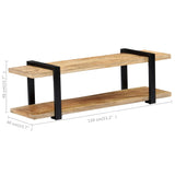 NNEVL TV Cabinet 130x40x40 cm Solid Mango Wood