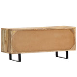 NNEVL TV Cabinet 90x30x40 cm Solid Mango Wood