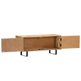 NNEVL TV Cabinet 90x30x40 cm Solid Mango Wood