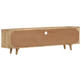 NNEVL TV Cabinet 140x30x40 cm Solid Mango Wood
