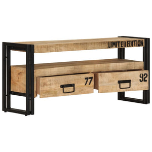 NNEVL TV Cabinet 100x30x45 cm Solid Mango Wood