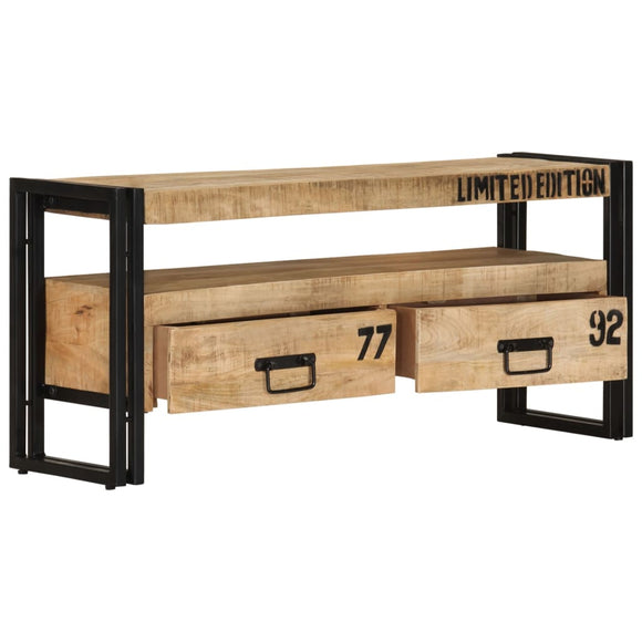 NNEVL TV Cabinet 100x30x45 cm Solid Mango Wood