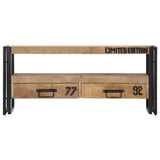 NNEVL TV Cabinet 100x30x45 cm Solid Mango Wood