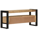 NNEVL TV Cabinet 100x30x45 cm Solid Mango Wood