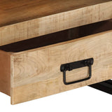 NNEVL TV Cabinet 100x30x45 cm Solid Mango Wood