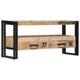 NNEVL TV Cabinet 100x30x45 cm Solid Mango Wood