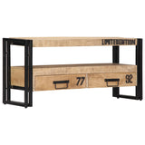 NNEVL TV Cabinet 100x30x45 cm Solid Mango Wood