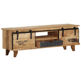 NNEVL TV Cabinet 120x30x40 cm Solid Mango Wood