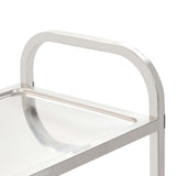 NNEVL 2-Tier Kitchen Trolley 95x45x83.5 cm Stainless Steel