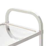 NNEVL 3-Tier Kitchen Trolley 96.5x55x90 cm Stainless Steel