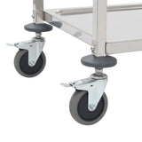 NNEVL 3-Tier Kitchen Trolley 96.5x55x90 cm Stainless Steel