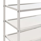 NNEVL 5-Tier Kitchen Trolley 107x55x147 cm Stainless Steel