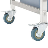 NNEVL Kitchen Cart with Plastic Containers 82x43.5x93 cm
