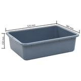 NNEVL Kitchen Cart with Plastic Containers 82x43.5x93 cm