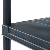 NNEVL Storage Shelf Racks 2 pcs Black 200 kg 80x40x138 cm Plastic