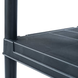 NNEVL Storage Shelf Racks 2 pcs Black 500 kg 100x40x180 cm Plastic