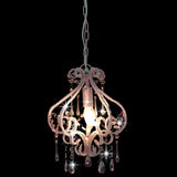 NNEVL Ceiling Lamp with Beads Pink Round E14