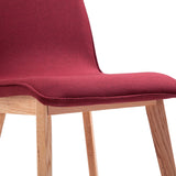 NNEVL Dining Chairs 4 pcs Red Fabric