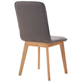 NNEVL Dining Chairs 2 pcs Taupe Fabric