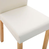 NNEVL Dining Chairs 4 pcs Cream Faux Leather