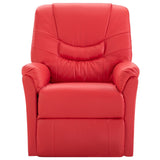 NNEVL Reclining Chair Red Faux Leather