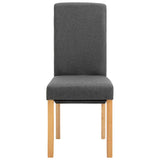 NNEVL Dining Chairs 4 pcs Grey Fabric