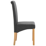 NNEVL Dining Chairs 4 pcs Grey Fabric