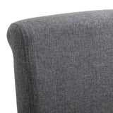 NNEVL Dining Chairs 4 pcs Grey Fabric