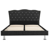 NNEVL Bed Frame Dark Grey Fabric 106x203 cm King Size Single