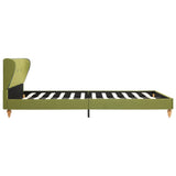 NNEVL Bed Frame Green Fabric 106x203 cm King Size Single