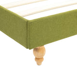 NNEVL Bed Frame Green Fabric 106x203 cm King Size Single
