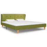 NNEVL Bed Frame Green Fabric 183x203 cm King Size