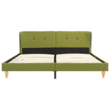 NNEVL Bed Frame Green Fabric 183x203 cm King Size