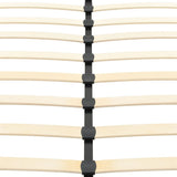 NNEVL Bed Frame Black Faux Leather 183x203 cm King Size