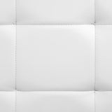 NNEVL Bed Frame White Faux Leather 183x203 cm King Size