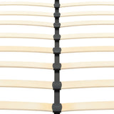 NNEVL Bed Frame Black Faux Leather 153x203 cm Queen Size