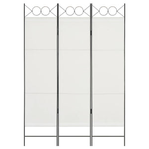 NNEVL 3-Panel Room Divider White 120x180 cm