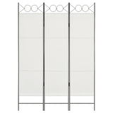 NNEVL 3-Panel Room Divider White 120x180 cm