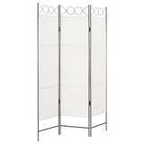 NNEVL 3-Panel Room Divider White 120x180 cm