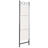 NNEVL 3-Panel Room Divider White 120x180 cm