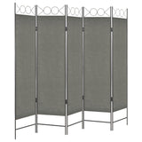NNEVL 5-Panel Room Divider Anthracite 200x180 cm