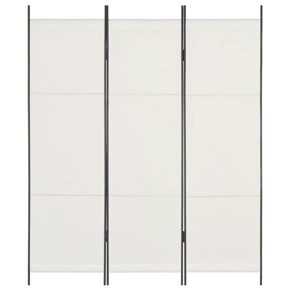NNEVL 3-Panel Room Divider White 150x180 cm