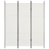 NNEVL 3-Panel Room Divider White 150x180 cm