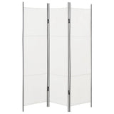 NNEVL 3-Panel Room Divider White 150x180 cm
