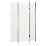 NNEVL 3-Panel Room Divider White 150x180 cm