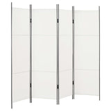 NNEVL 4-Panel Room Divider White 200x180 cm