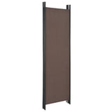 NNEVL 4-Panel Room Divider Brown 200x180 cm