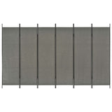 NNEVL 6-Panel Room Divider Anthracite 300x180 cm