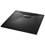 NNEVL Shower Base Tray SMC Black 80x80 cm