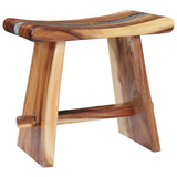 NNEVL Stool Solid Suar Wood and Polyresin